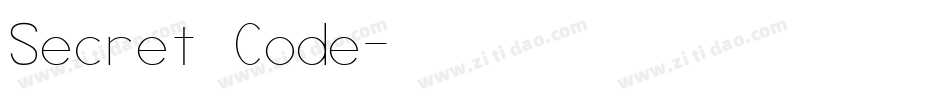 Secret Code字体转换